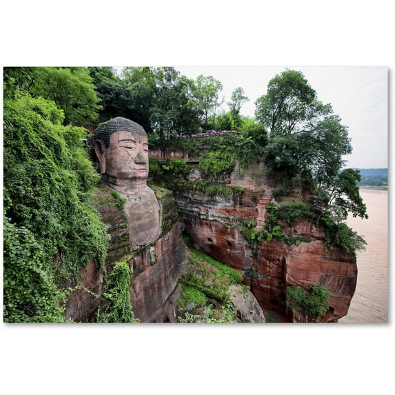 Trademark Fine Art "Giant Buddha" Canvas Art by Philippe Hugonnard