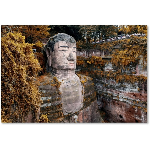 Trademark Fine Art "Giant Buddha I" Canvas Art by Philippe Hugonnard