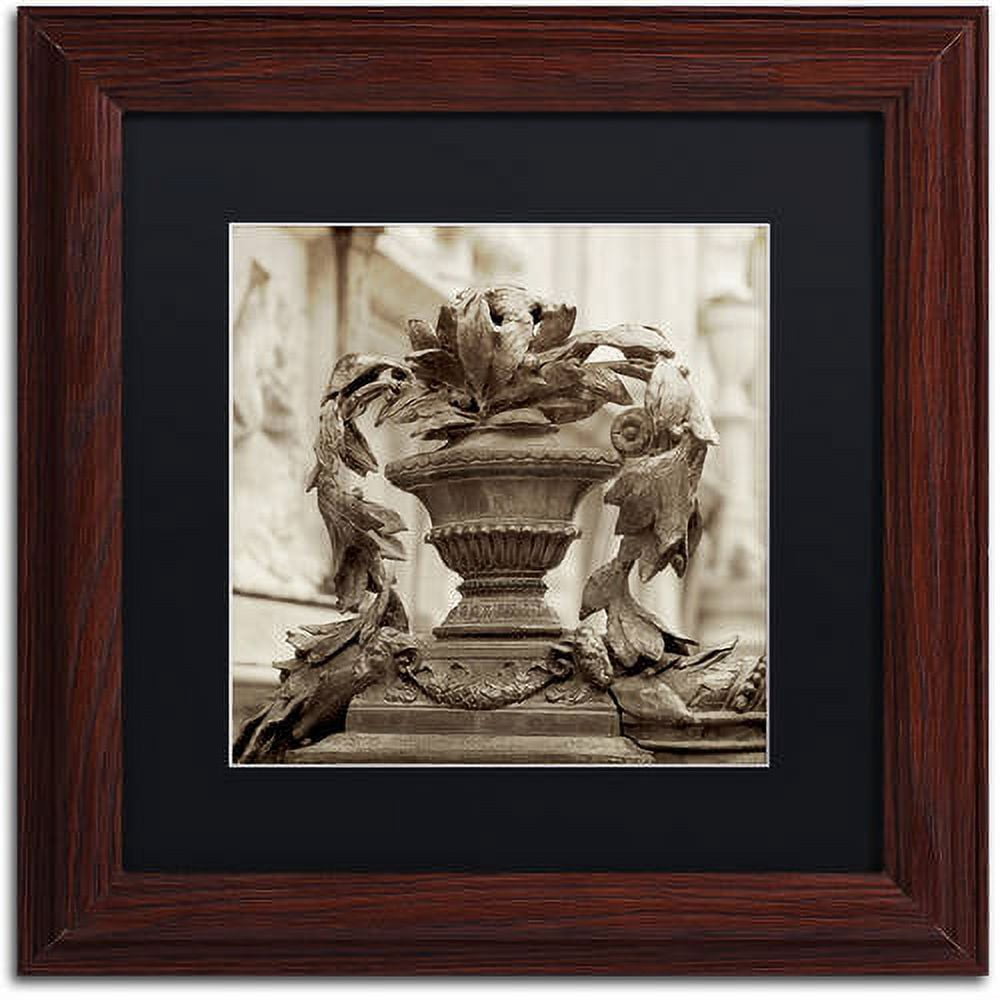 Trademark Fine Art "Giardini Italiano II" Canvas Art by Alan Blaustein, Black Matte, Wood Frame
