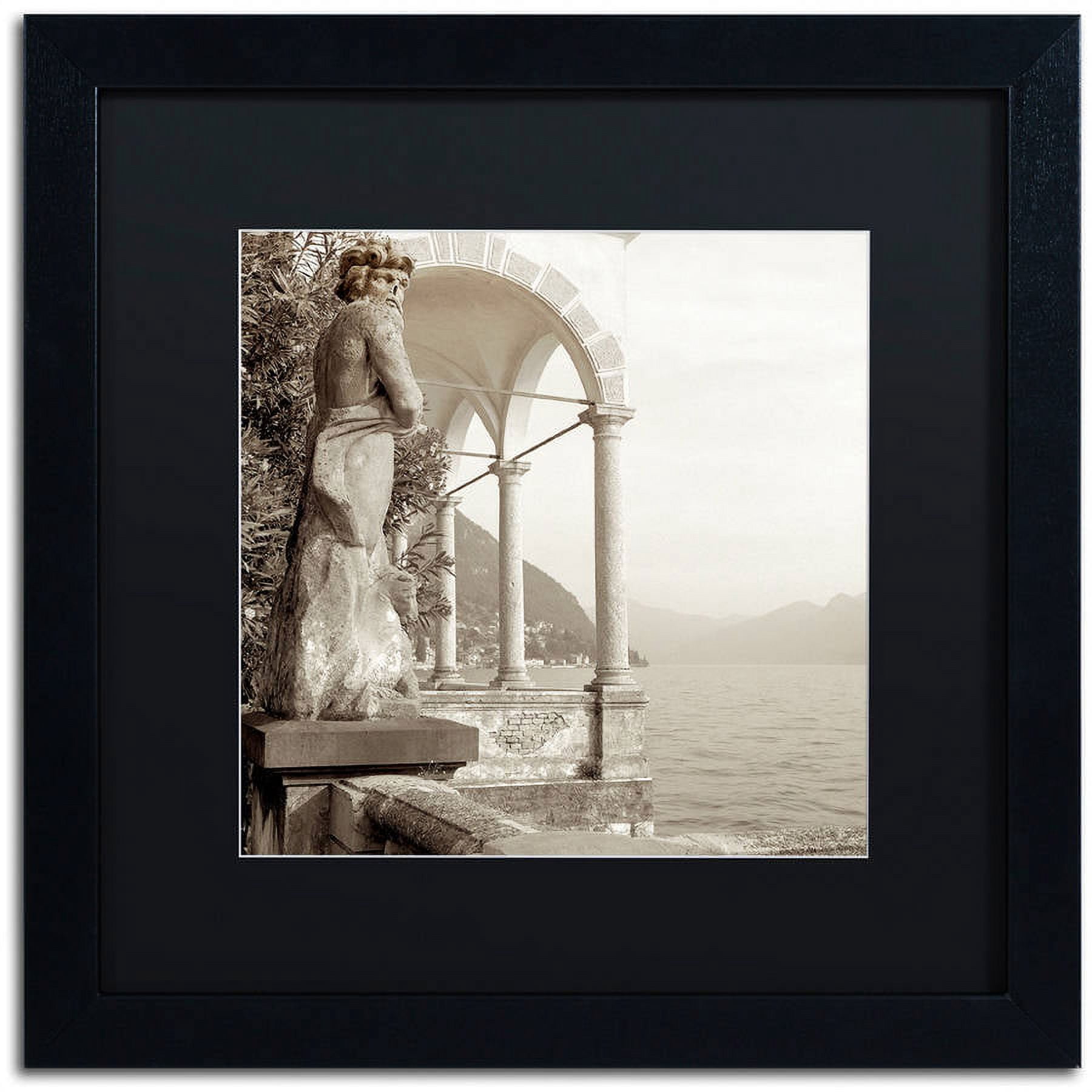 Trademark Fine Art "Giardini Italiano IV" Canvas Art by Alan Blaustein, Black Matte, Black Frame