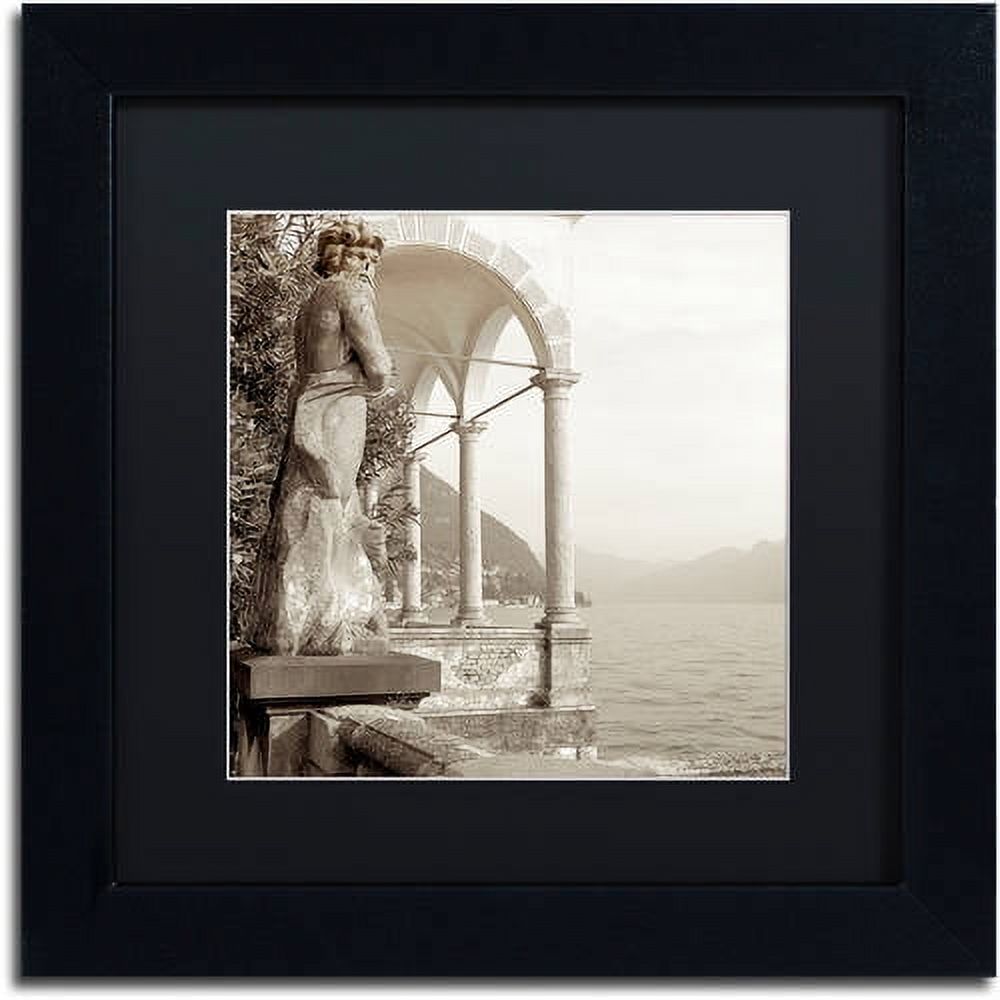 Trademark Fine Art "Giardini Italiano IV" Canvas Art by Alan Blaustein, Black Matte, Black Frame
