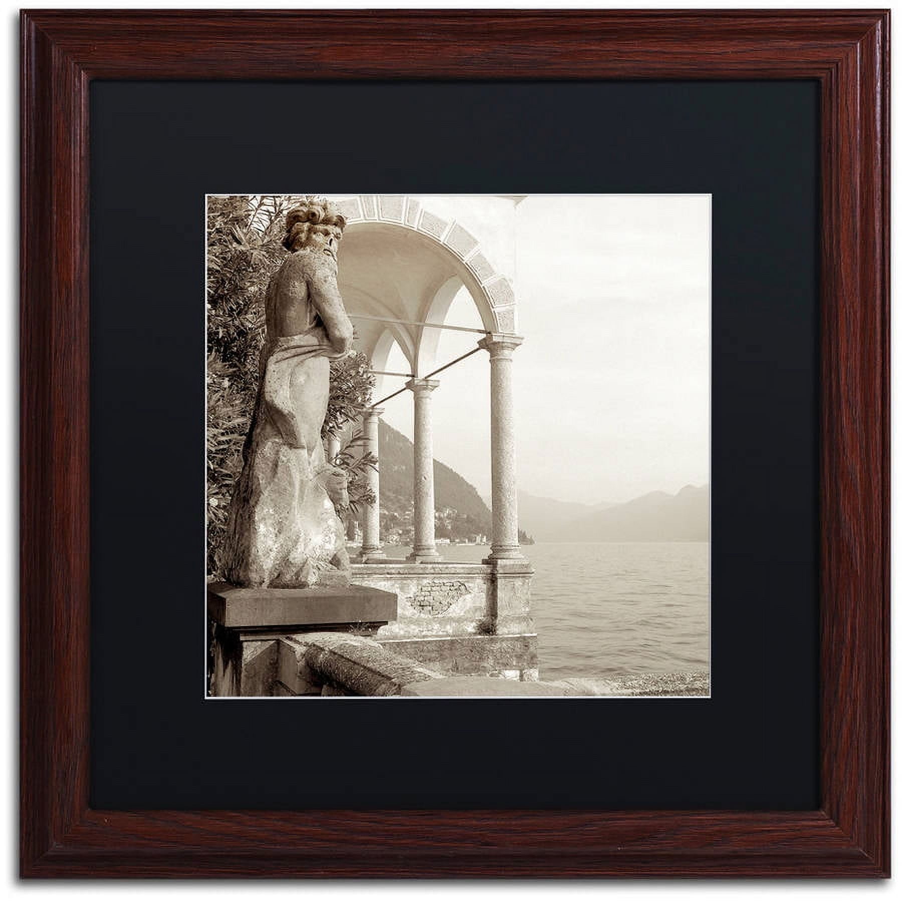 Trademark Fine Art "Giardini Italiano IV" Canvas Art by Alan Blaustein, Black Matte, Wood Frame