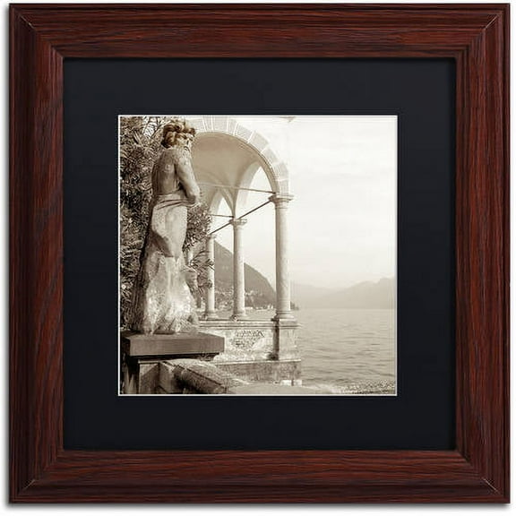 Trademark Fine Art "Giardini Italiano IV" Canvas Art by Alan Blaustein, Black Matte, Wood Frame