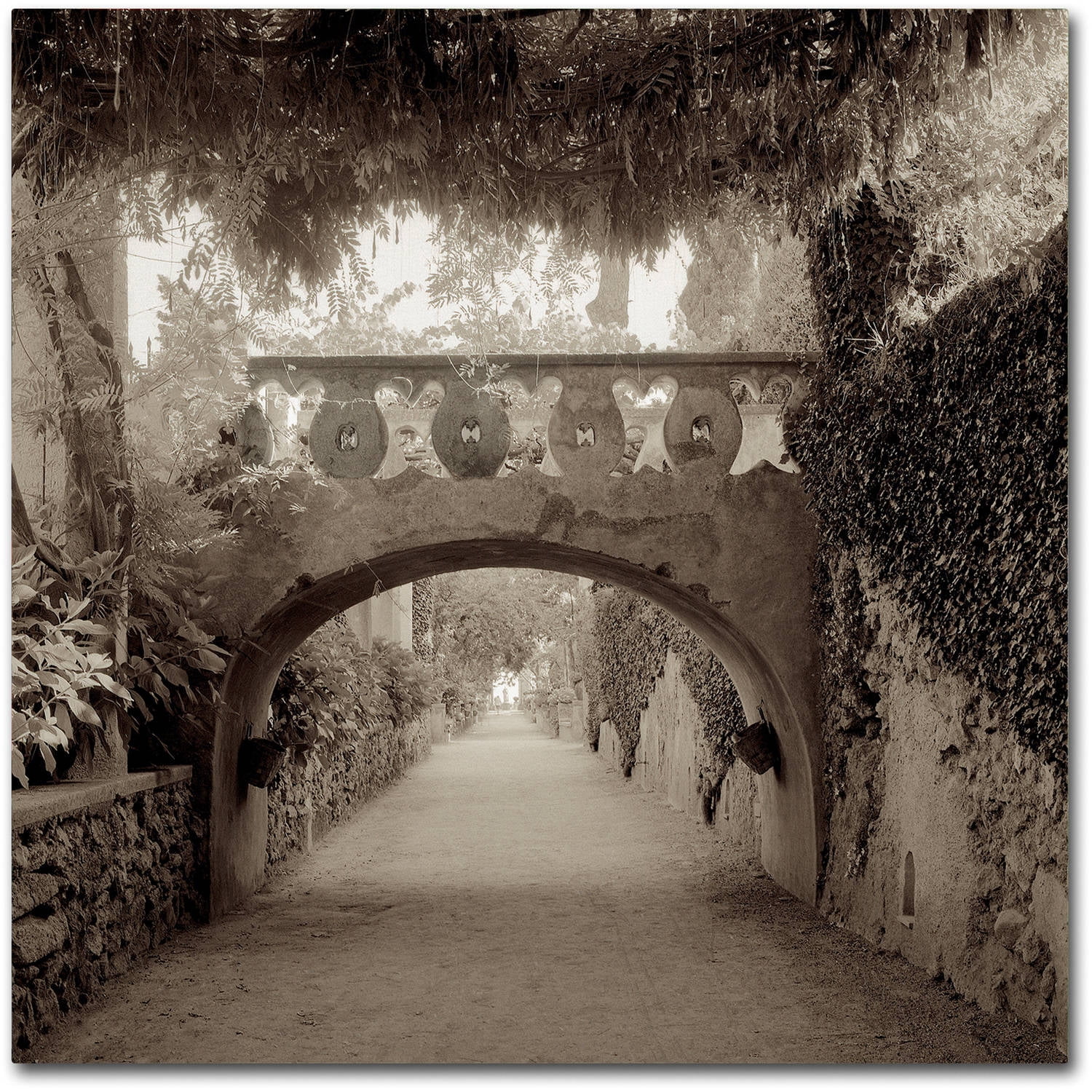 Trademark Fine Art "Giardini Italiano VI" Canvas Art by Alan Blaustein