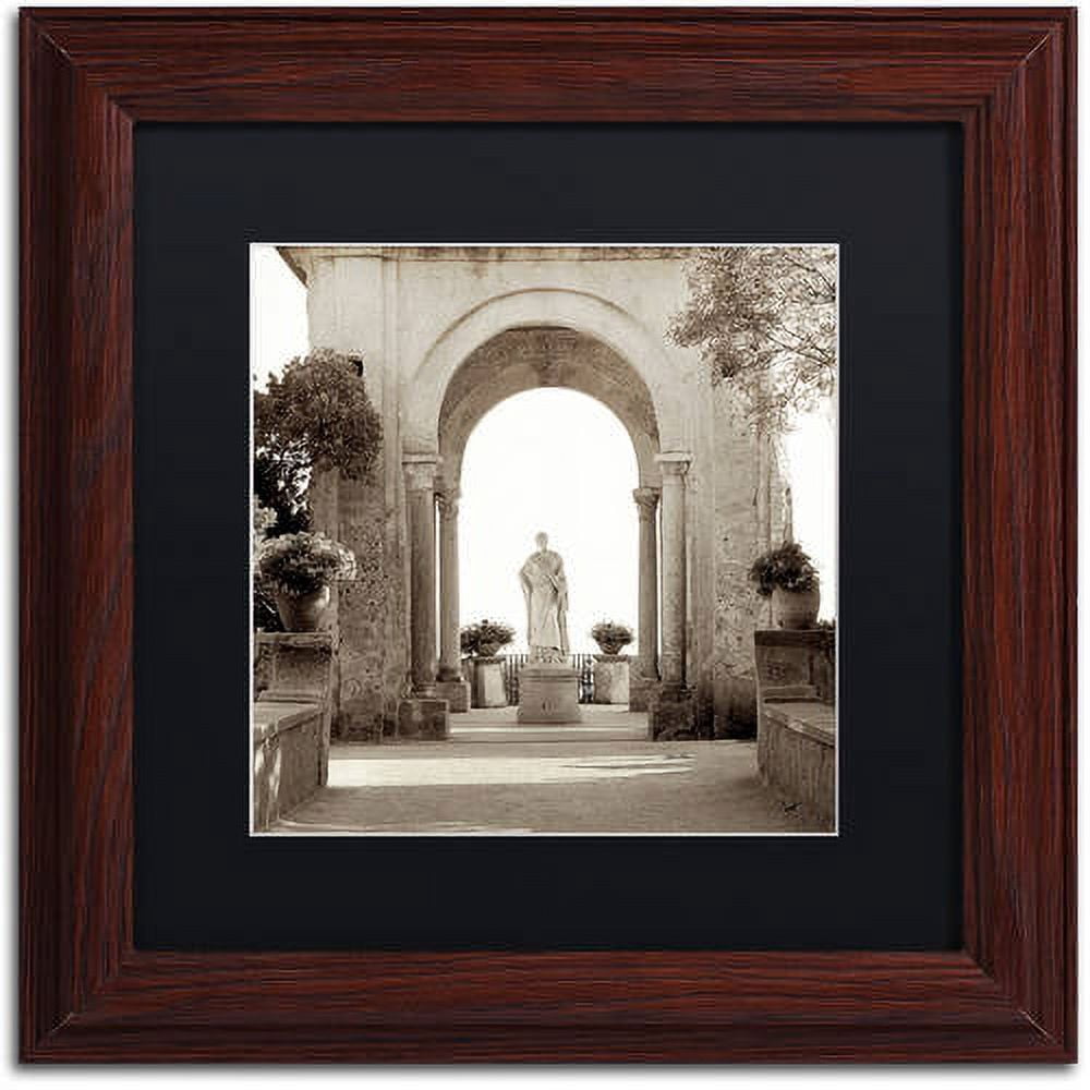 Trademark Fine Art "Giardini Italiano VIII" Canvas Art by Alan Blaustein, Black Matte, Wood Frame
