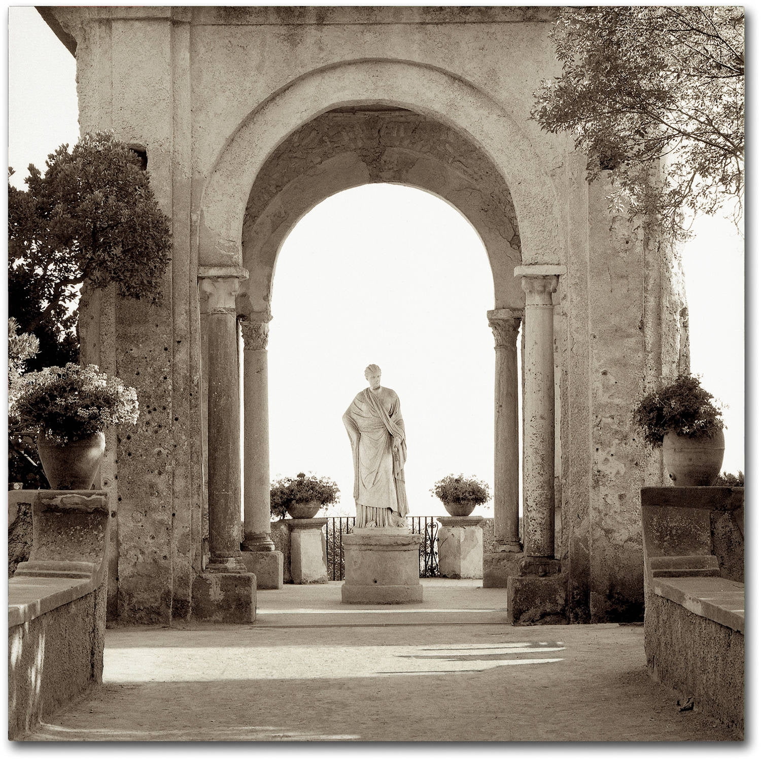 Trademark Fine Art "Giardini Italiano VIII" Canvas Art by Alan Blaustein