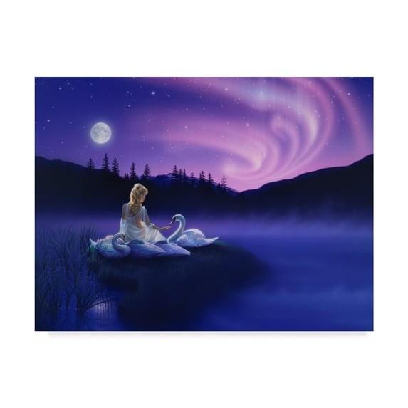 Trademark Fine Art 'Gift Of The Swan' Canvas Art by Kirk Reinert