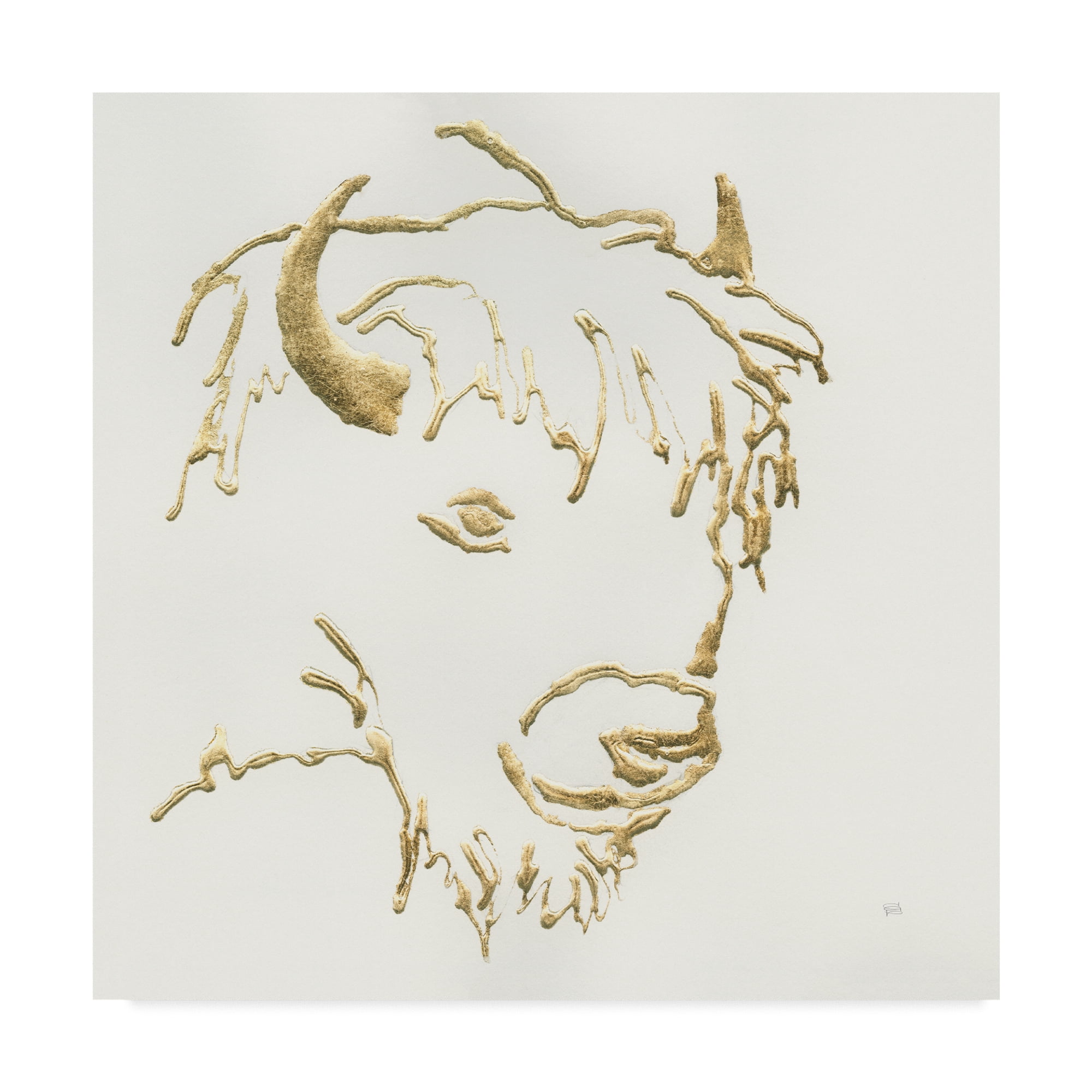 Trademark Fine Art 'Gilded Buffalo' Canvas Art by Chris Paschke