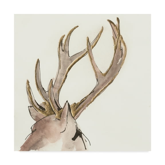 Trademark Fine Art 'Gilded Deer' Canvas Art by Chris Paschke