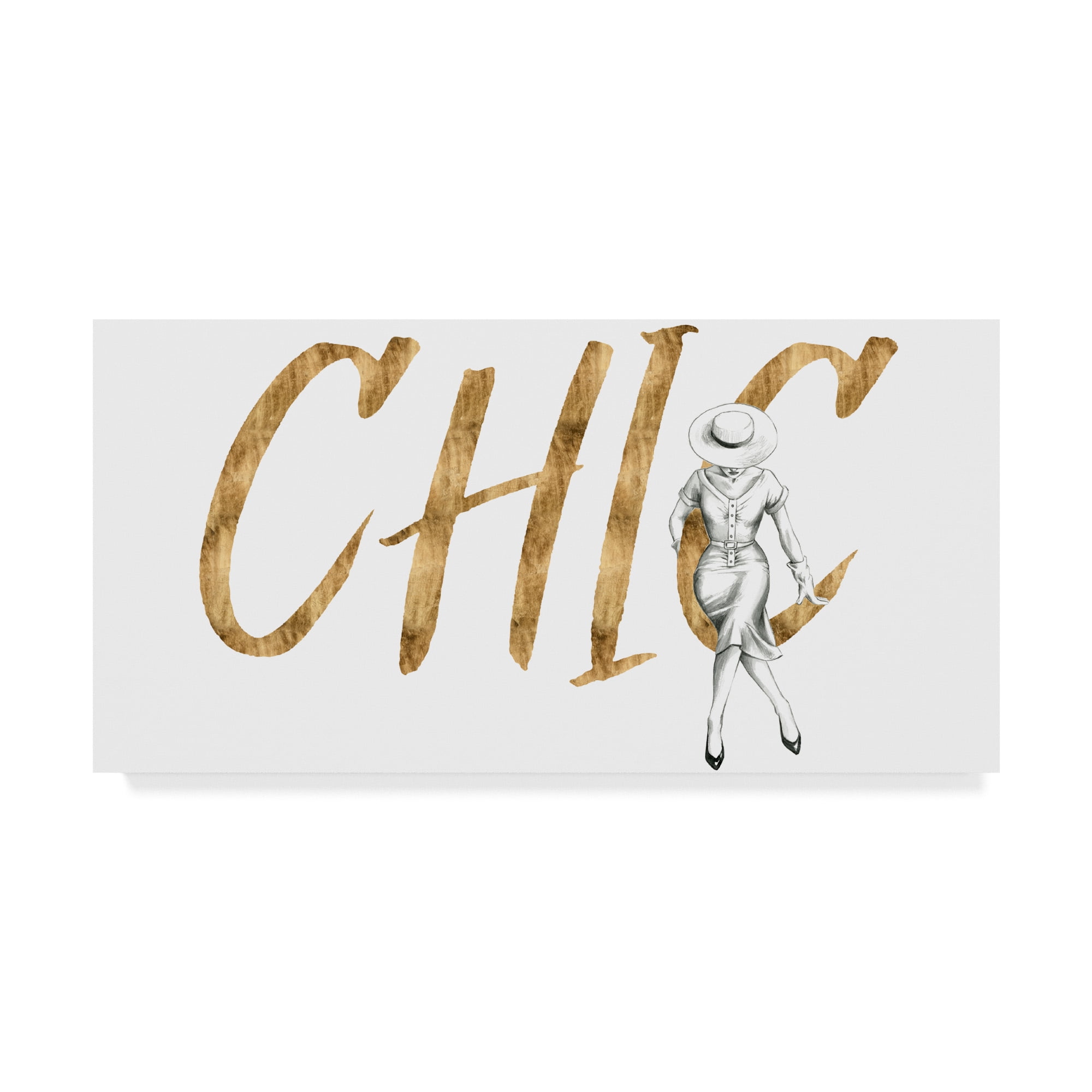 Trademark Fine Art 'Gilded Fashion Figures I' Canvas Art by Grace Popp