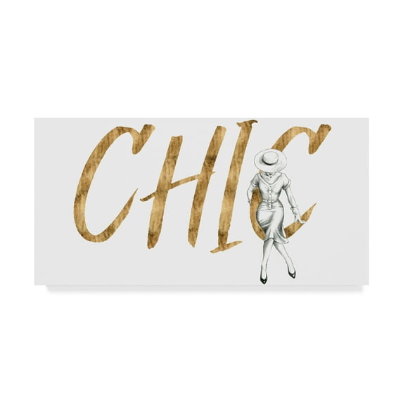 Trademark Fine Art 'Gilded Fashion Figures I' Canvas Art by Grace Popp