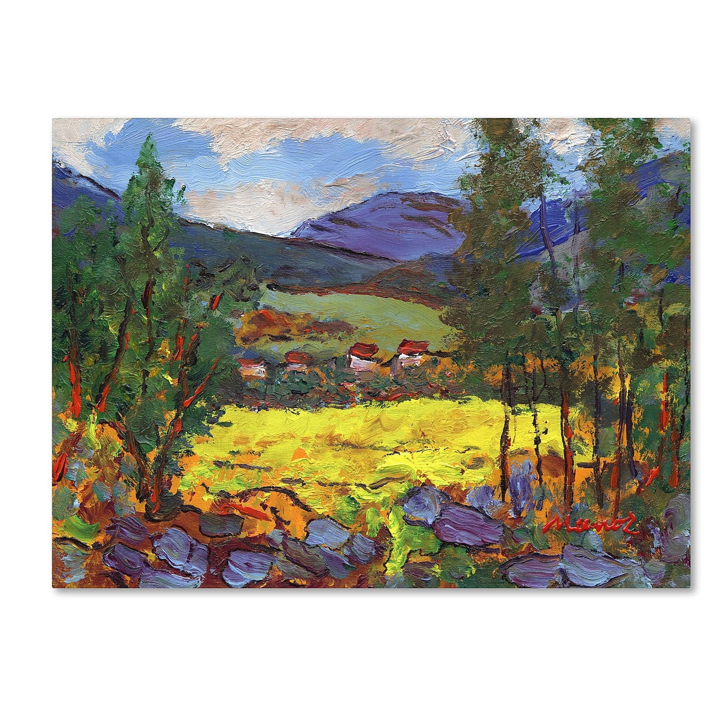 Trademark Fine Art "Gilded Glade" Canvas Art by Manor Shadian