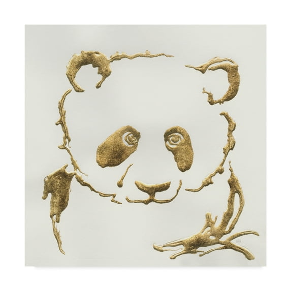 Trademark Fine Art 'Gilded Panda' Canvas Art by Chris Paschke