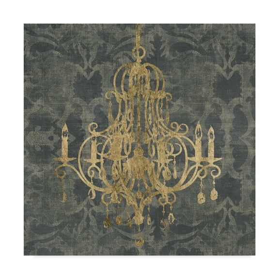 Trademark Fine Art 'Gilt Chandelier IV' Canvas Art by Jennifer Goldberger