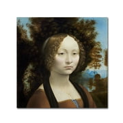Trademark Fine Art 'Ginevra De Benci' Canvas Art by Da Vinci