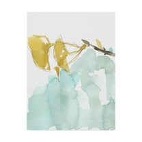 Trademark Fine Art 'Ginkgo on Dusty Teal I' Canvas Art by Jennifer Goldberger
