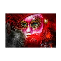 Trademark Fine Art Giovanni Cavalli Green Eyes And The Mask Canvas Wall Art