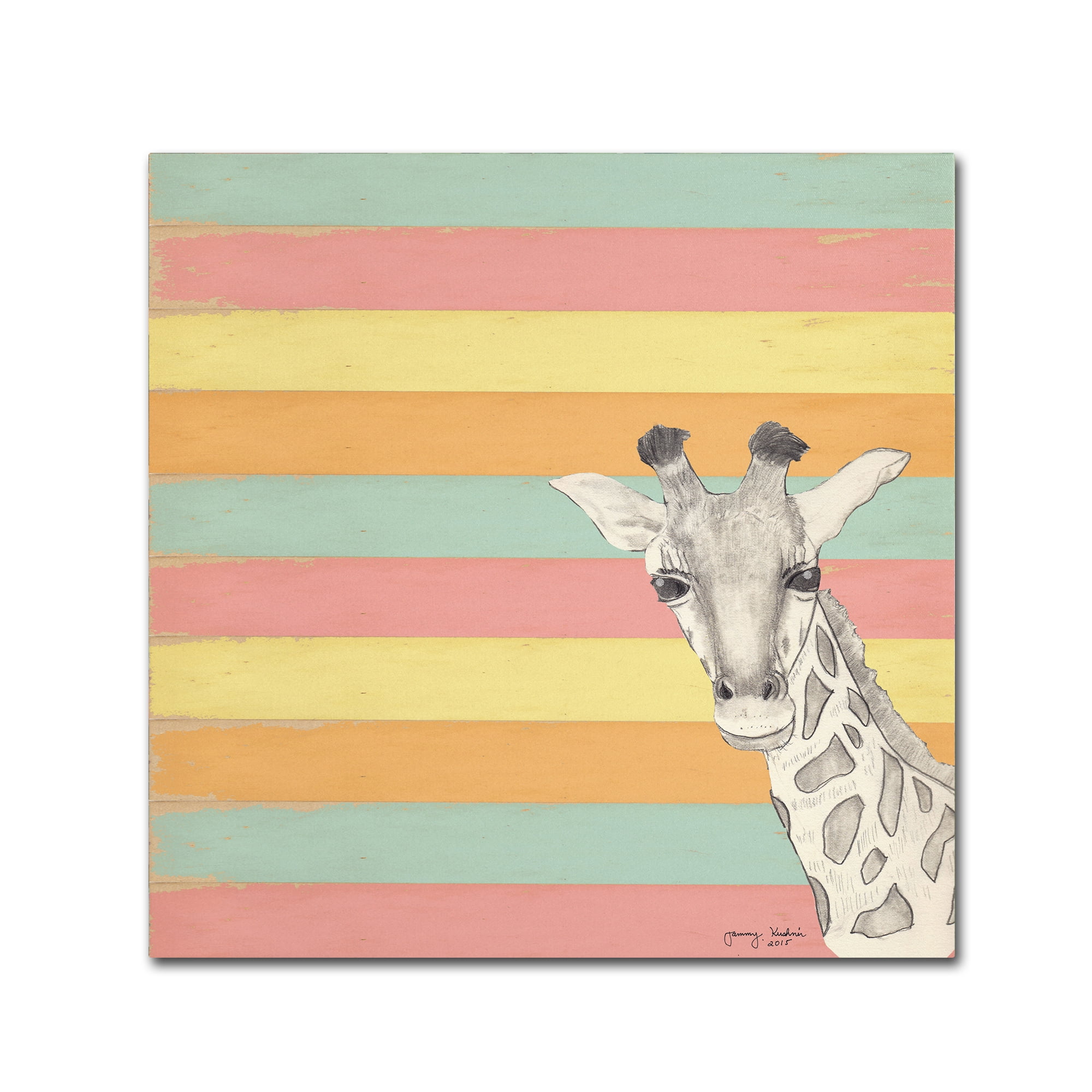 Trademark Fine Art 'Giraffe 1' Canvas Art by Tammy Kushnir