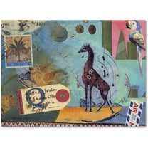 Trademark Fine Art 'Giraffe' Canvas Art by Nick Bantock