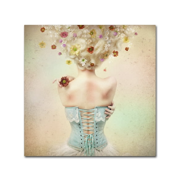 Trademark Fine Art 'Girl Of The Flower Garden' Canvas Art by Kiyo Murakami