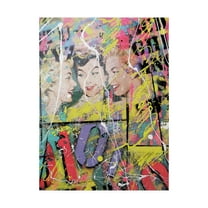 Trademark Fine Art 'Girls Night Graffiti' Canvas Art by David Drioton