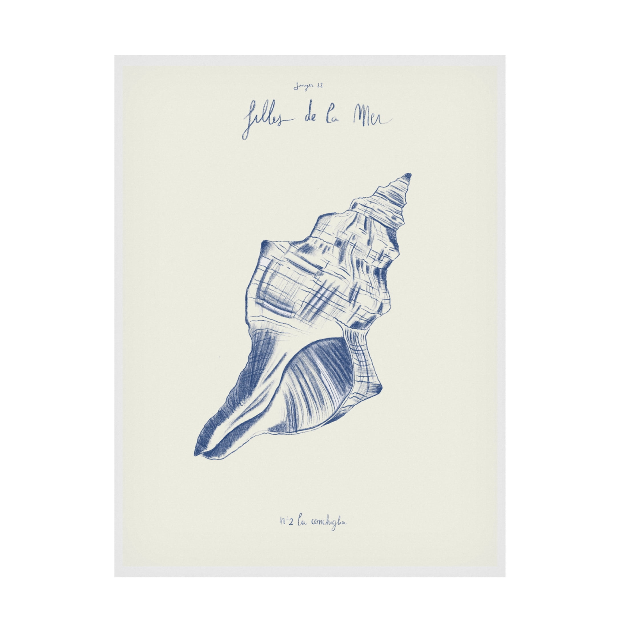 Trademark Fine Art Giulia Mora Filles de la mer n.2 La conchiglia Canvas Wall Art