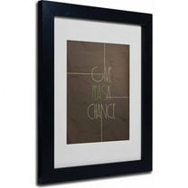 Trademark Fine Art "Give Peas a Chance" Canvas Art by Megan Romo, Black Frame