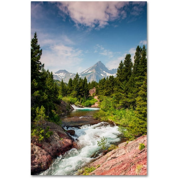 Trademark Fine Art "Glacial Creek" Canvas Art by Michael Blanchette Photography