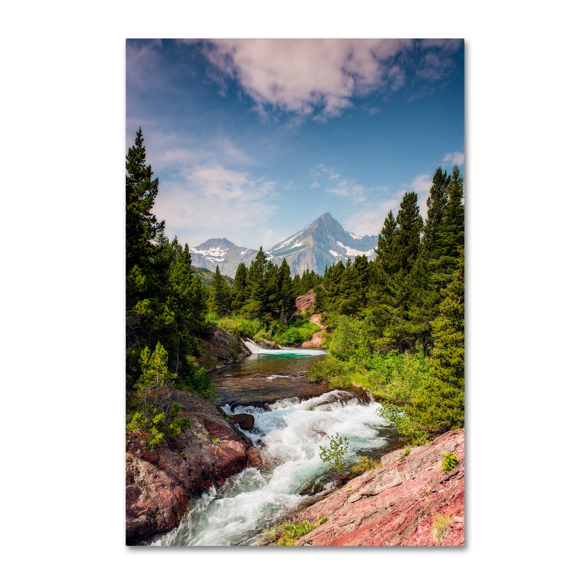 Trademark Fine Art "Glacial Creek" Canvas Art by Michael Blanchette Photography