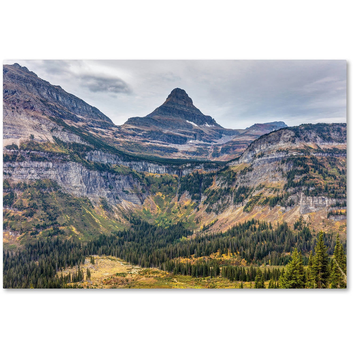 Trademark Fine Art 'Glacier National Park in Autumn' Canvas Art by Pierre Leclerc