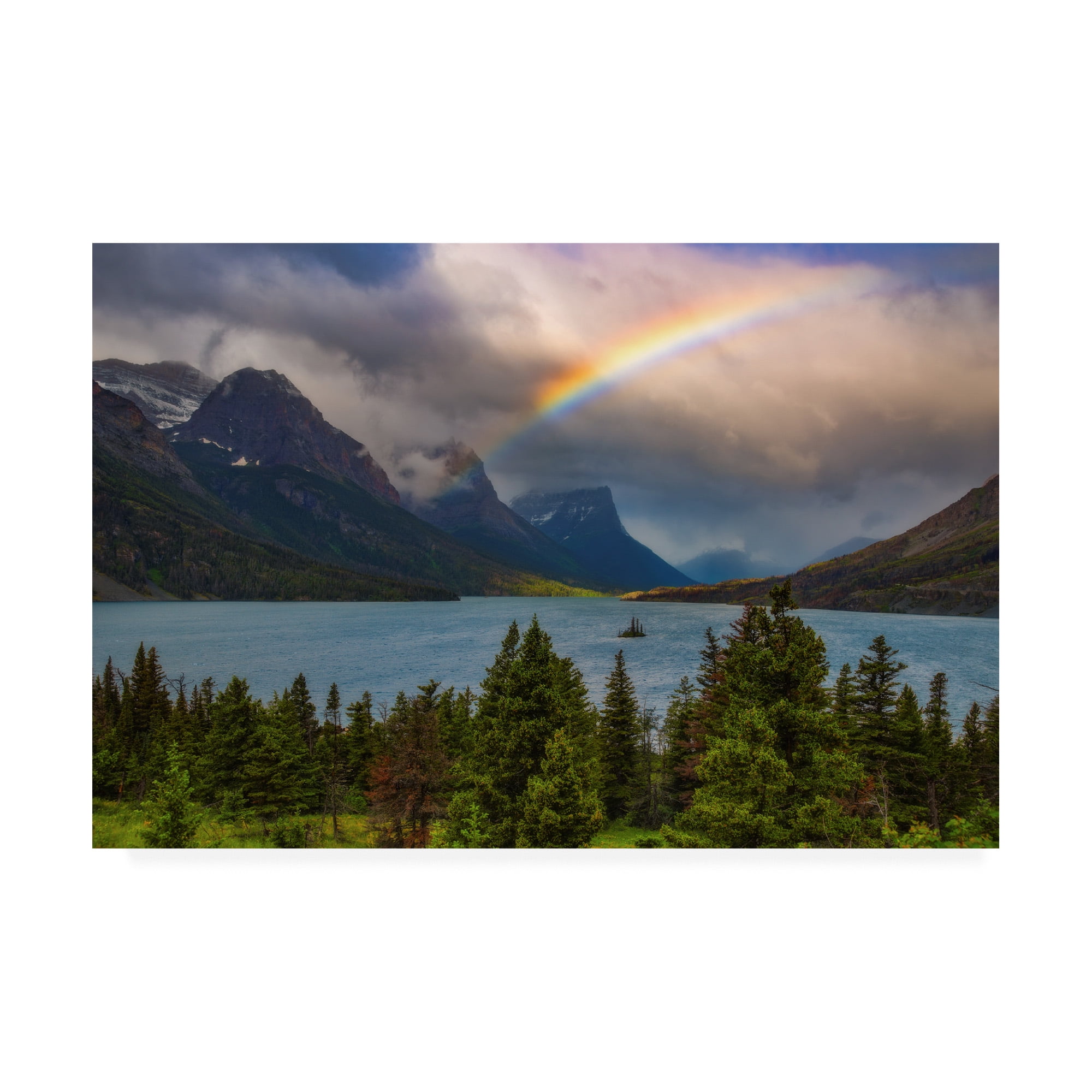 Trademark Fine Art 'Glacier Rainbow' Canvas Art by Darren White Photography