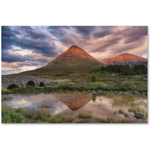 Trademark Fine Art 'Glamaig Sunset' Canvas Art by Michael Blanchette Photography