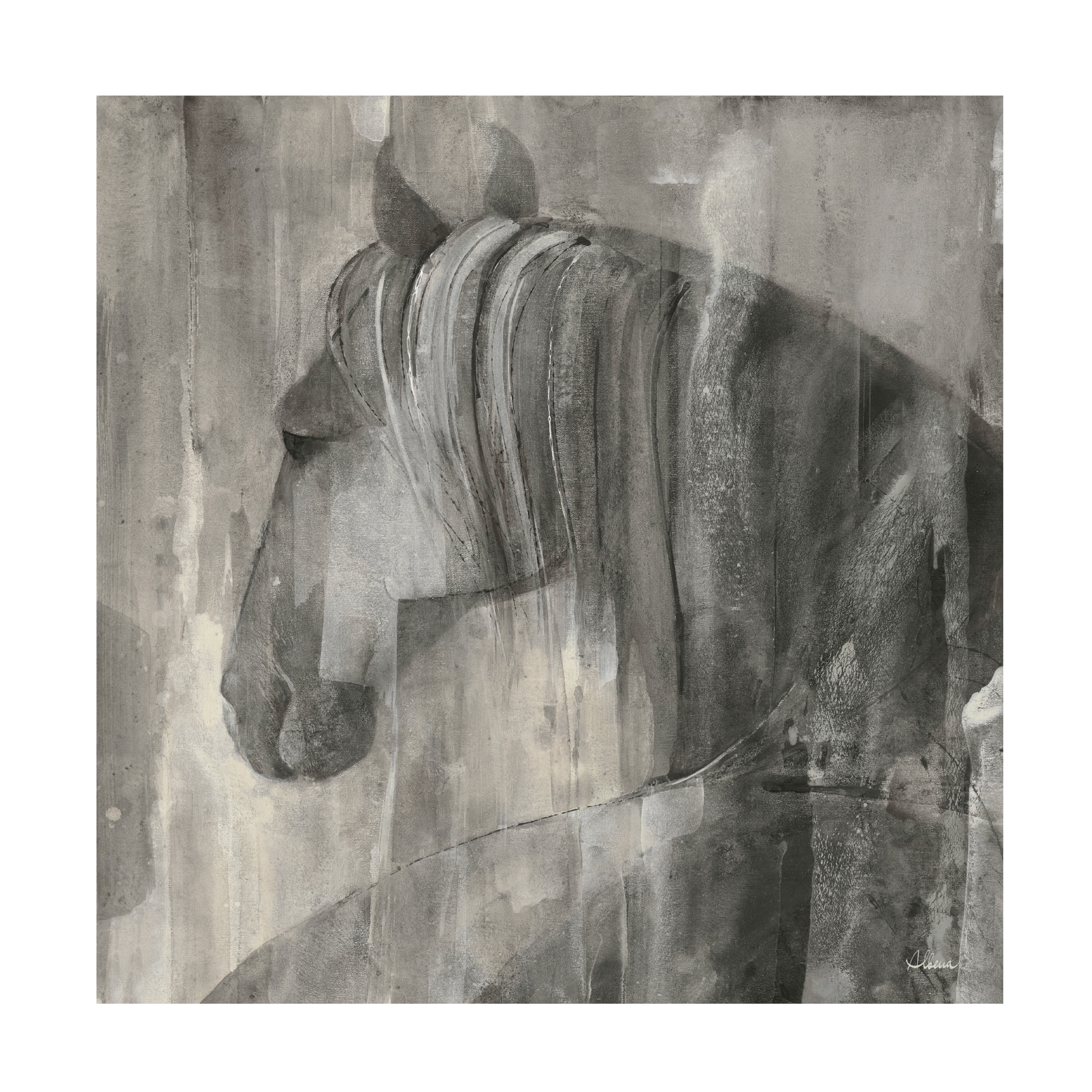 Trademark Fine Art Albena Hristova Glance Greige Crop Canvas Wall Art - 35x35