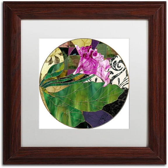 Trademark Fine Art "Glassberry I" Canvas Art by Color Bakery White Matte, Wood Frame