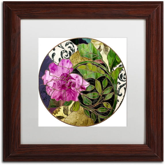 Trademark Fine Art "Glassberry II" Canvas Art by Color Bakery White Matte, Wood Frame