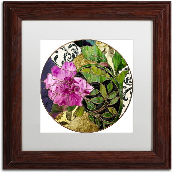 Trademark Fine Art "Glassberry II" Canvas Art by Color Bakery White Matte, Wood Frame