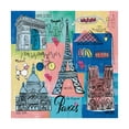thumbnail image 1 of Trademark Fine Art 'Global Travel II' Canvas Art by Farida Zaman, 1 of 3