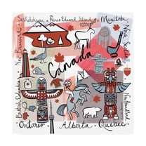 Trademark Fine Art 'Global Travel VII' Canvas Art by Farida Zaman