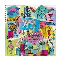 Trademark Fine Art 'Global Travel X' Canvas Art by Farida Zaman