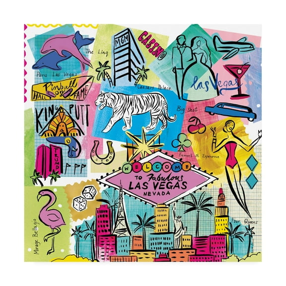 Trademark Fine Art 'Global Travel X' Canvas Art by Farida Zaman