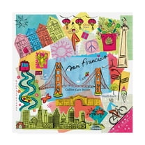 Trademark Fine Art 'Global Travel XI' Canvas Art by Farida Zaman