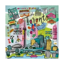 Trademark Fine Art 'Global Travel XIII' Canvas Art by Farida Zaman