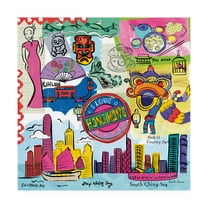 Trademark Fine Art 'Global Travel XIV' Canvas Art by Farida Zaman