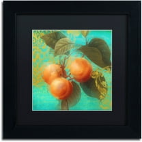 Trademark Fine Art "Glowing Fruits II" Canvas Art by Color Bakery Black Matte, Black Frame
