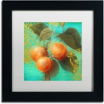 Trademark Fine Art "Glowing Fruits II" Canvas Art by Color Bakery White Matte, Black Frame