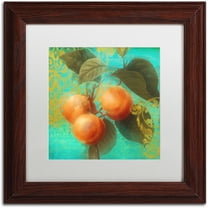 Trademark Fine Art "Glowing Fruits II" Canvas Art by Color Bakery White Matte, Wood Frame