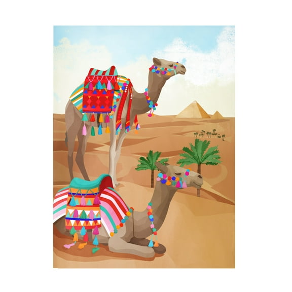 Trademark Fine Art Goed Blauw Desert Adventure Canvas Wall Art