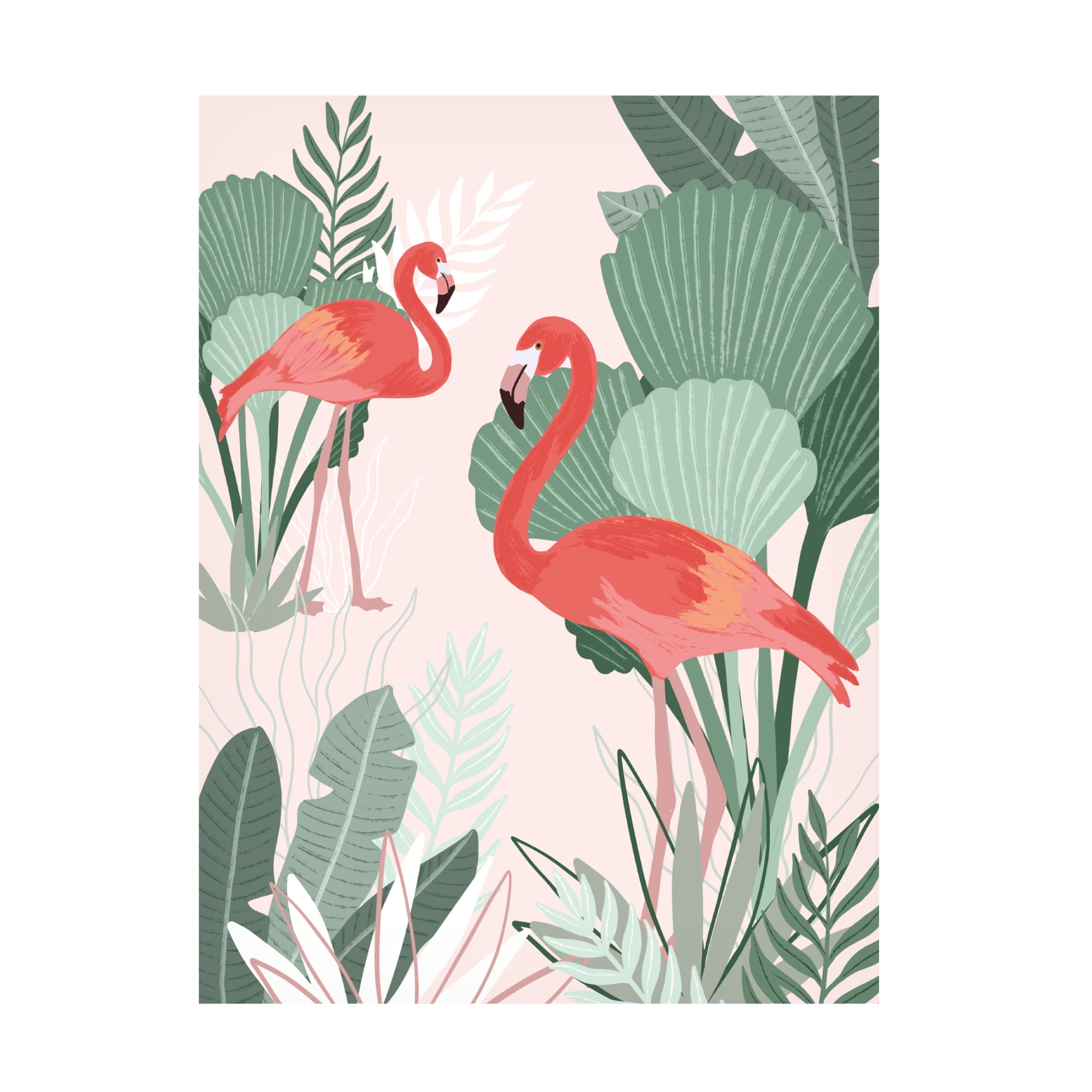 Trademark Fine Art Goed Blauw Flamingo Dreams Canvas Wall Art
