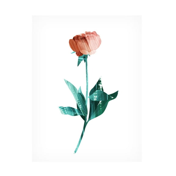 Trademark Fine Art Goed Blauw  Flower Power 1 Canvas Wall Art