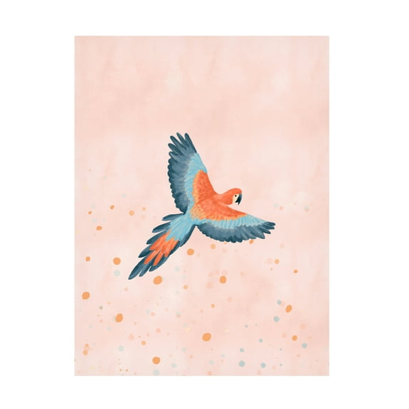 Trademark Fine Art Goed Blauw Fly With Me Canvas Wall Art